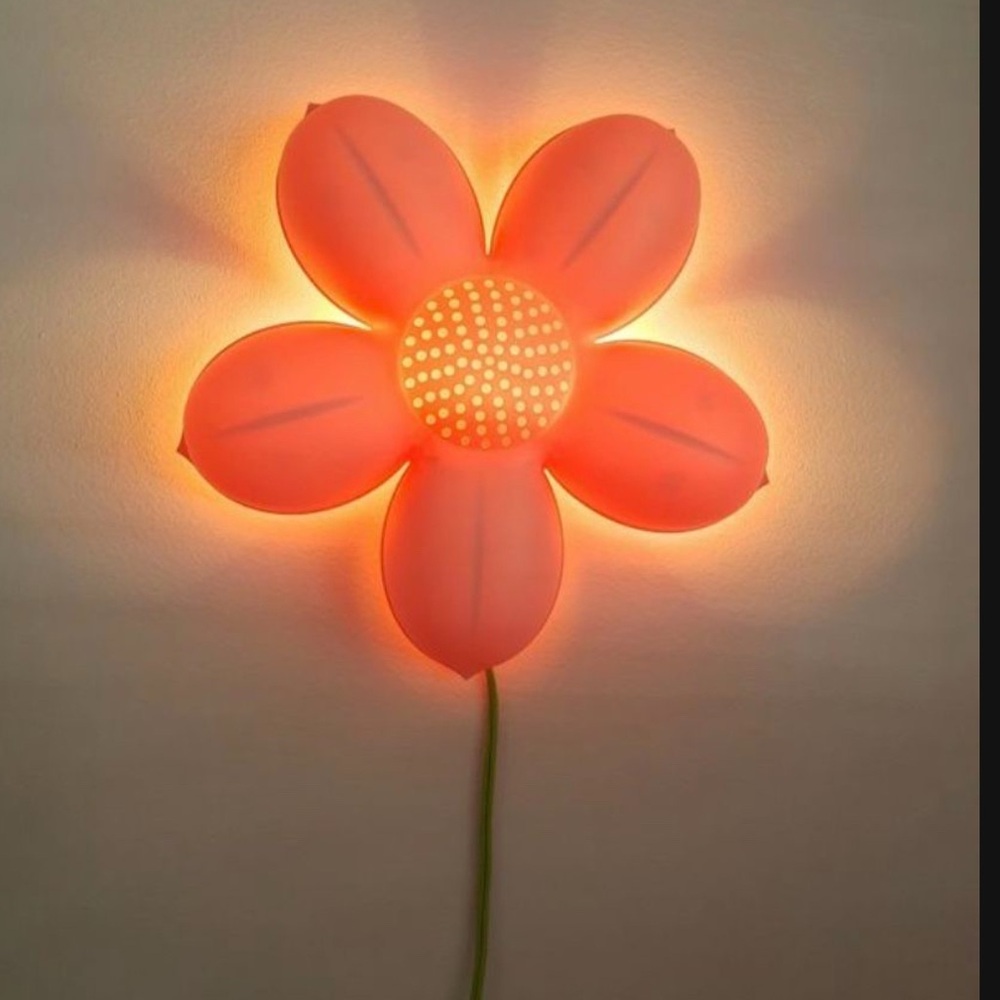 IKEA Pink Flower Wall Lamp